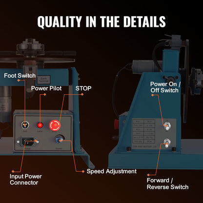 VEVOR Rotary Welding Positioner 10KG, 0-90° Welding Positioning Turntable Table