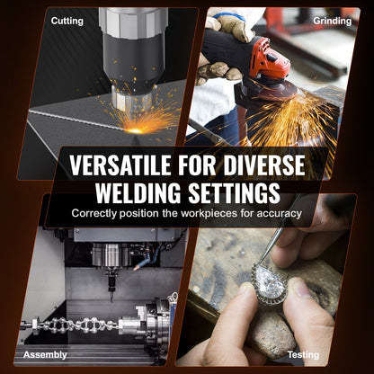 VEVOR Rotary Welding Positioner 10KG, 0-90° Welding Positioning Turntable Table