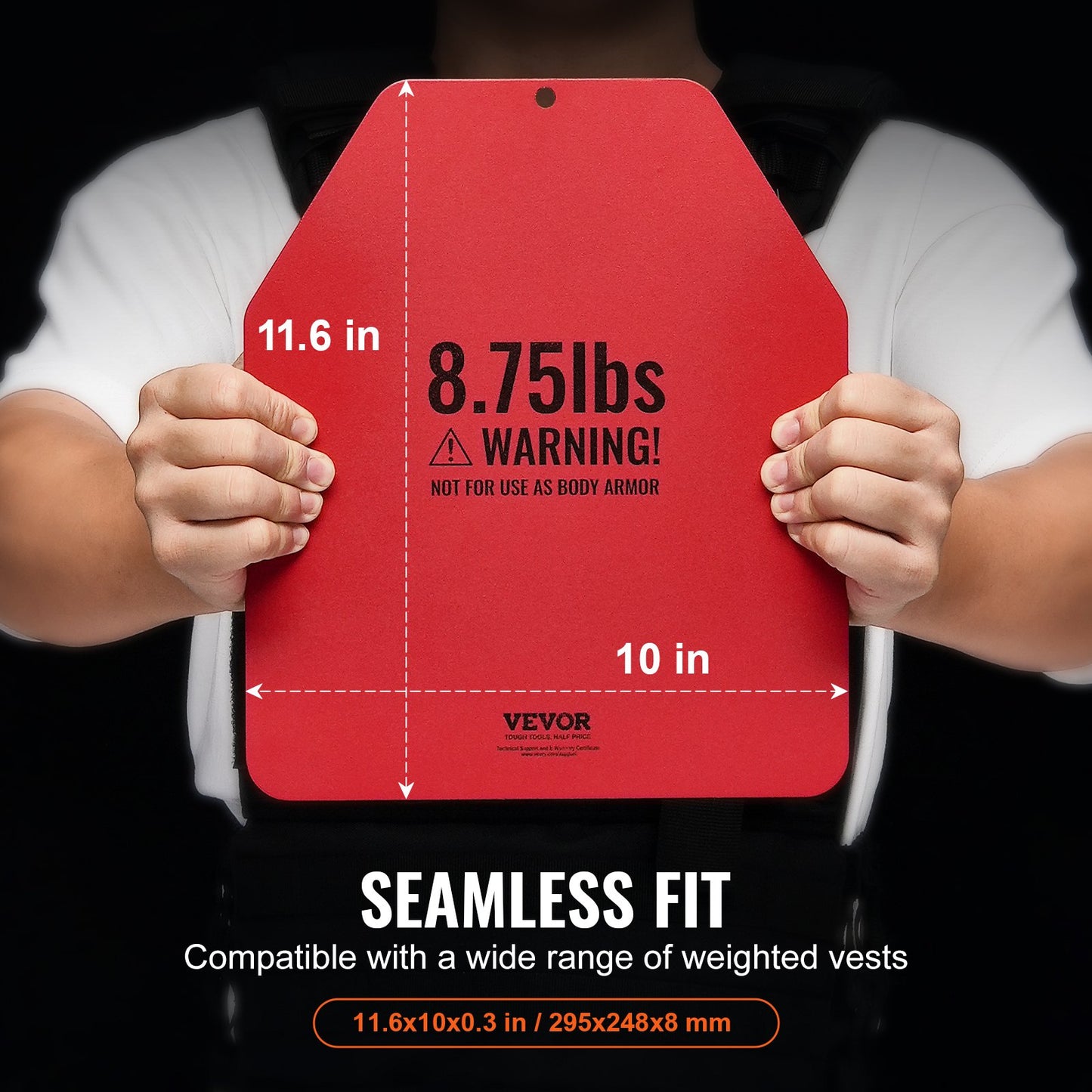 Weight Vest Plates, 4 KG Pairs, Premium Steel Weighted plates, Contoured Ergonomic Fit – WODs, Additional Weight for Weight Vests, for Strength Training, Running, Fitness, Heavy Workouts