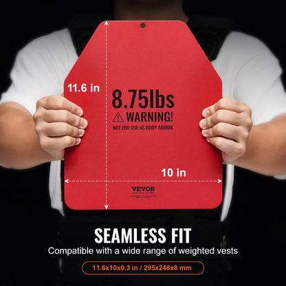 Weight Vest Plates, 4 KG Pairs, Premium Steel Weighted plates, Contoured Ergonomic Fit – WODs, Additional Weight for Weight Vests, for Strength Training, Running, Fitness, Heavy Workouts