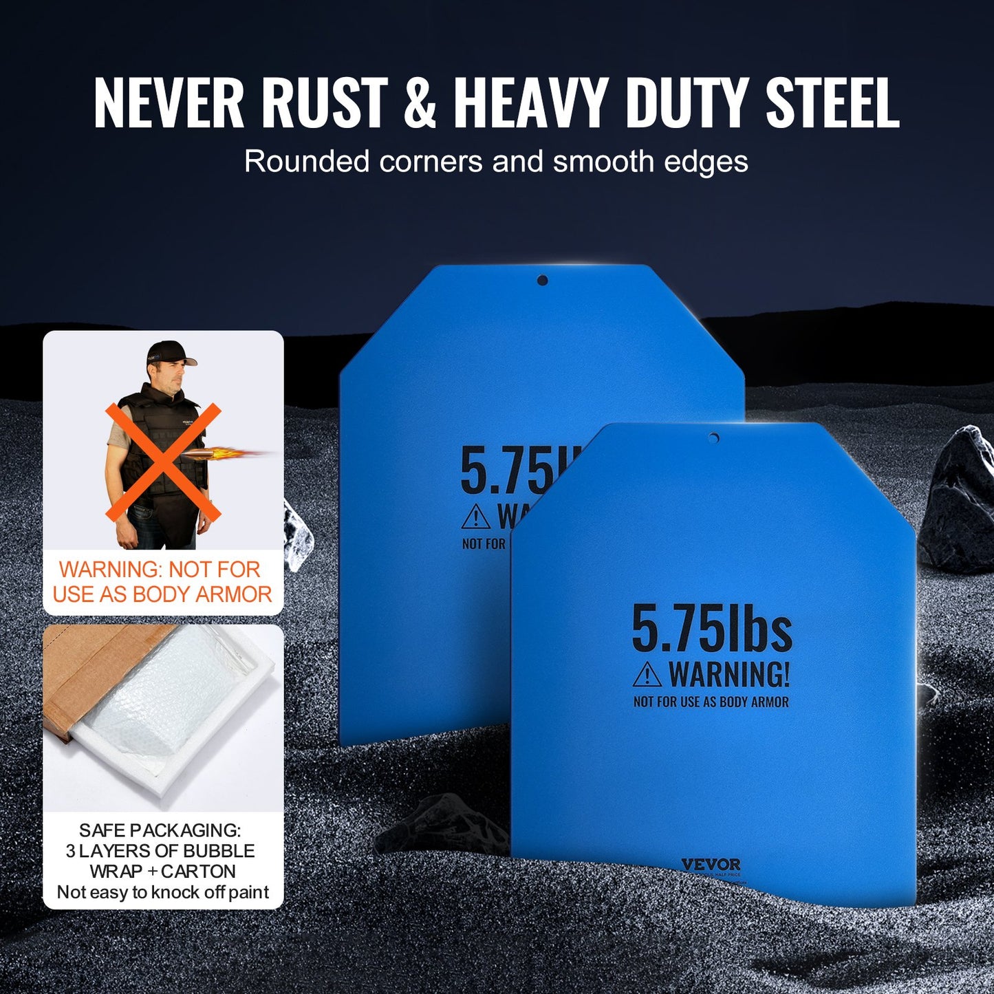 Weight Vest Plates, 2.6 KG Pairs, Premium Steel Weighted plates, Contoured Ergonomic Fit – WODs, Additional Weight for Weight Vests, for Strength Training, Running, Fitness, Heavy Workouts