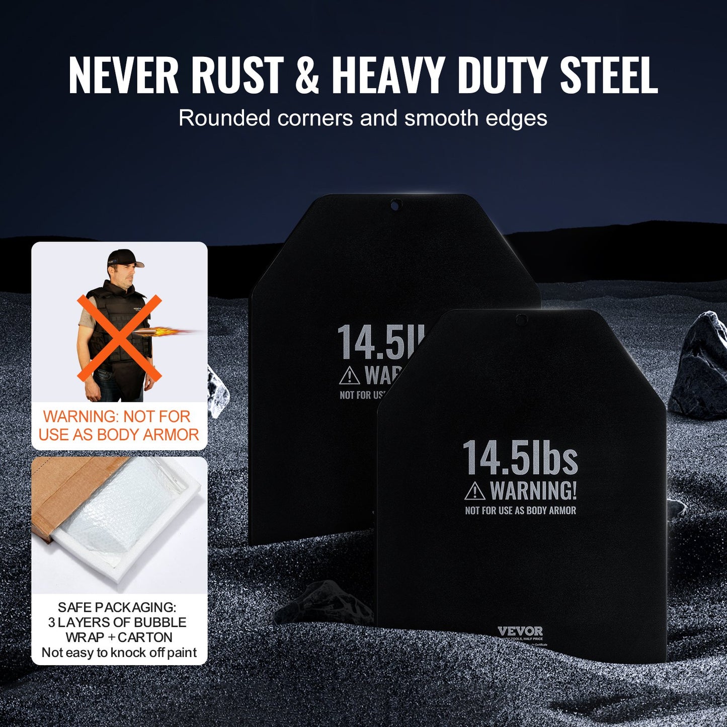 Weight Vest Plates, 6.6 KG Pairs, Premium Steel Weighted plates, Contoured Ergonomic Fit – WODs, Additional Weight for Weight Vests, for Strength Training, Running, Fitness, Heavy Workouts