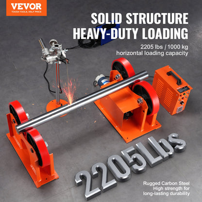 VEVOR Turning Rolls Linkage Roller, 1000KG/2205LBS Loading Welding Turning Roll,