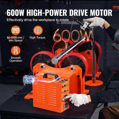 VEVOR Turning Rolls Linkage Roller, 1000KG/2205LBS Loading Welding Turning Roll,