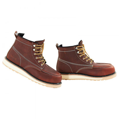 Steel Toe Work Boots AU Size 12 Waterproof Moc Toe for Men Slip-Resistant