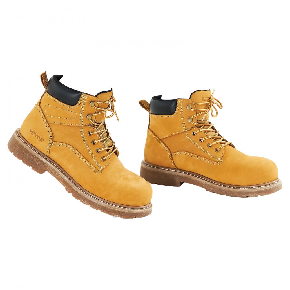 Steel Toe Work Boots, UK Size 11, Waterproof Work Boots for Men, Slip-Resistant Work Boot, Lightweight and Breathable Ru