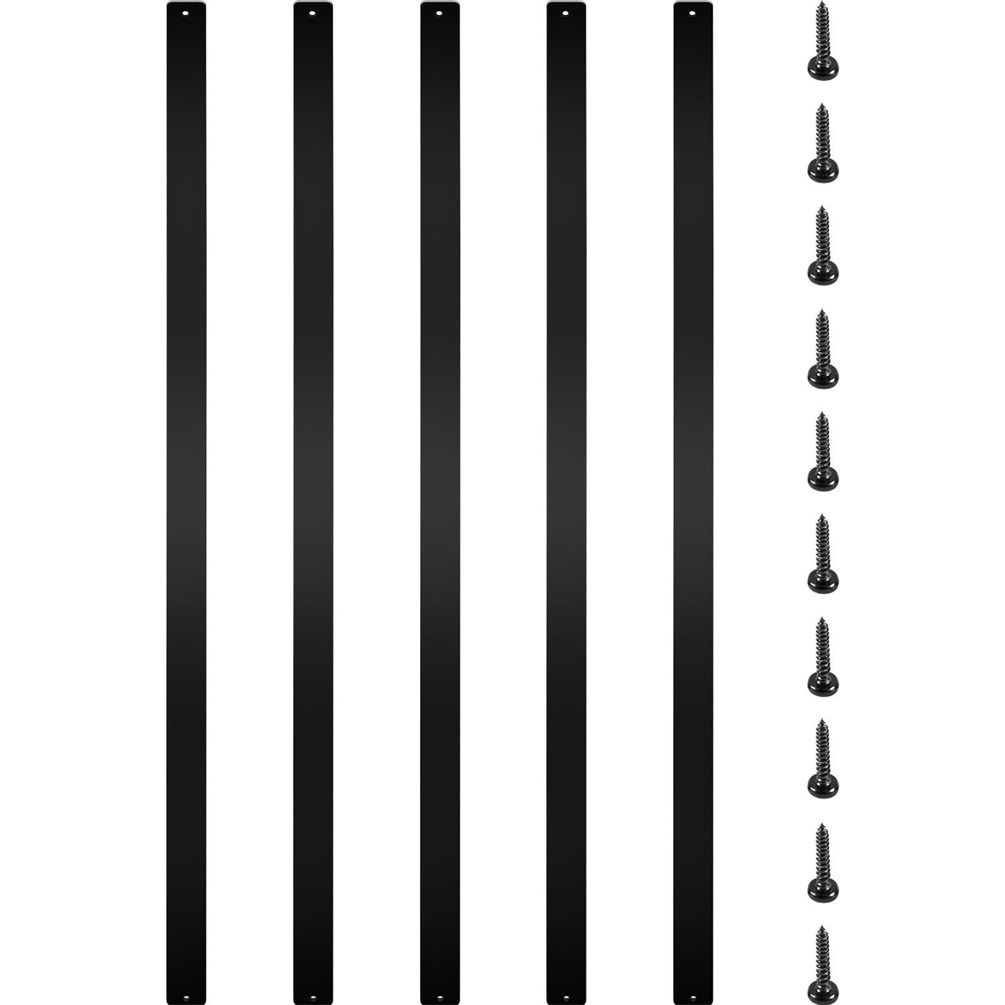 16 Pack Aluminum Alloy Deck Spindles, 75 x 2.5 cm, with Screws for Outdoor Use