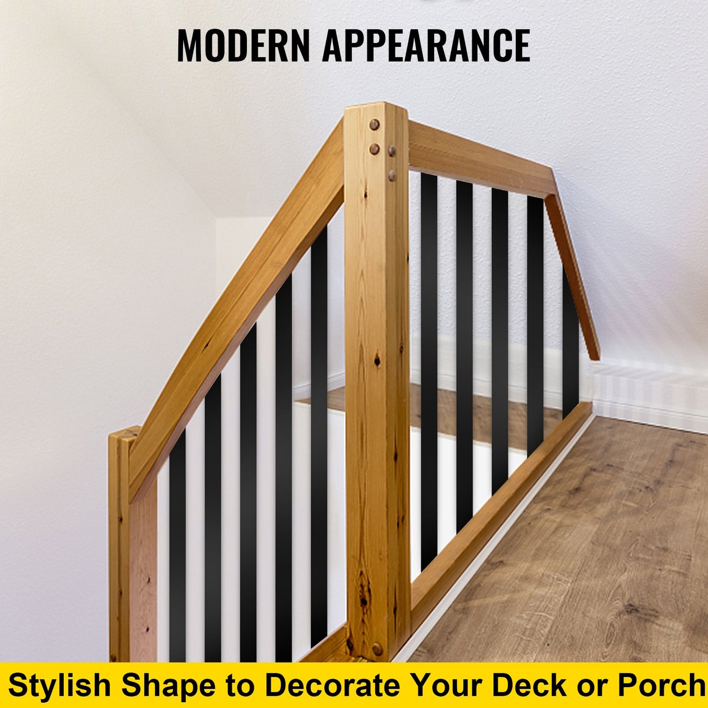 VEVOR Deck Balusters, 16 Pack Metal Deck Spindles, 29.5\"x1\" Staircase Baluster