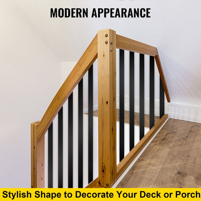 16 Pack Aluminum Alloy Deck Spindles, 75 x 2.5 cm, with Screws for Outdoor Use