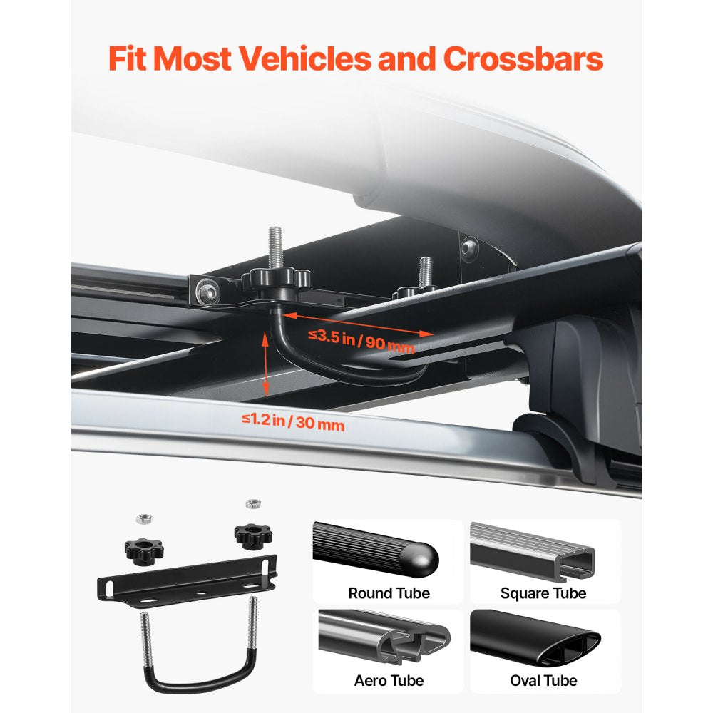 VEVOR Roof Rack Cargo Carrier Basket 1216x1020x142 mm Car Top Luggage Holder