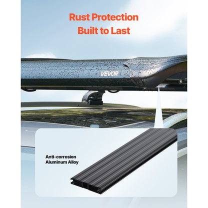 VEVOR Roof Rack Cargo Carrier Basket 1216x1020x142 mm Car Top Luggage Holder