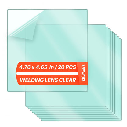 Welding Helmet Outer Cover Lens 20PCS 121 x 118mm Outer Replacement Lens