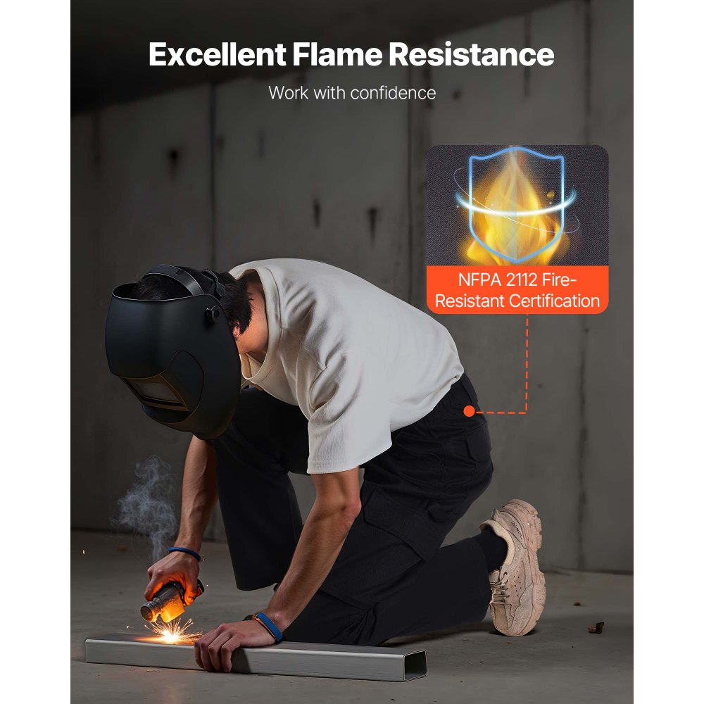 FR Pants for Men Flame-Resistant Cargo Pants Multi-Pockets XL Size Black