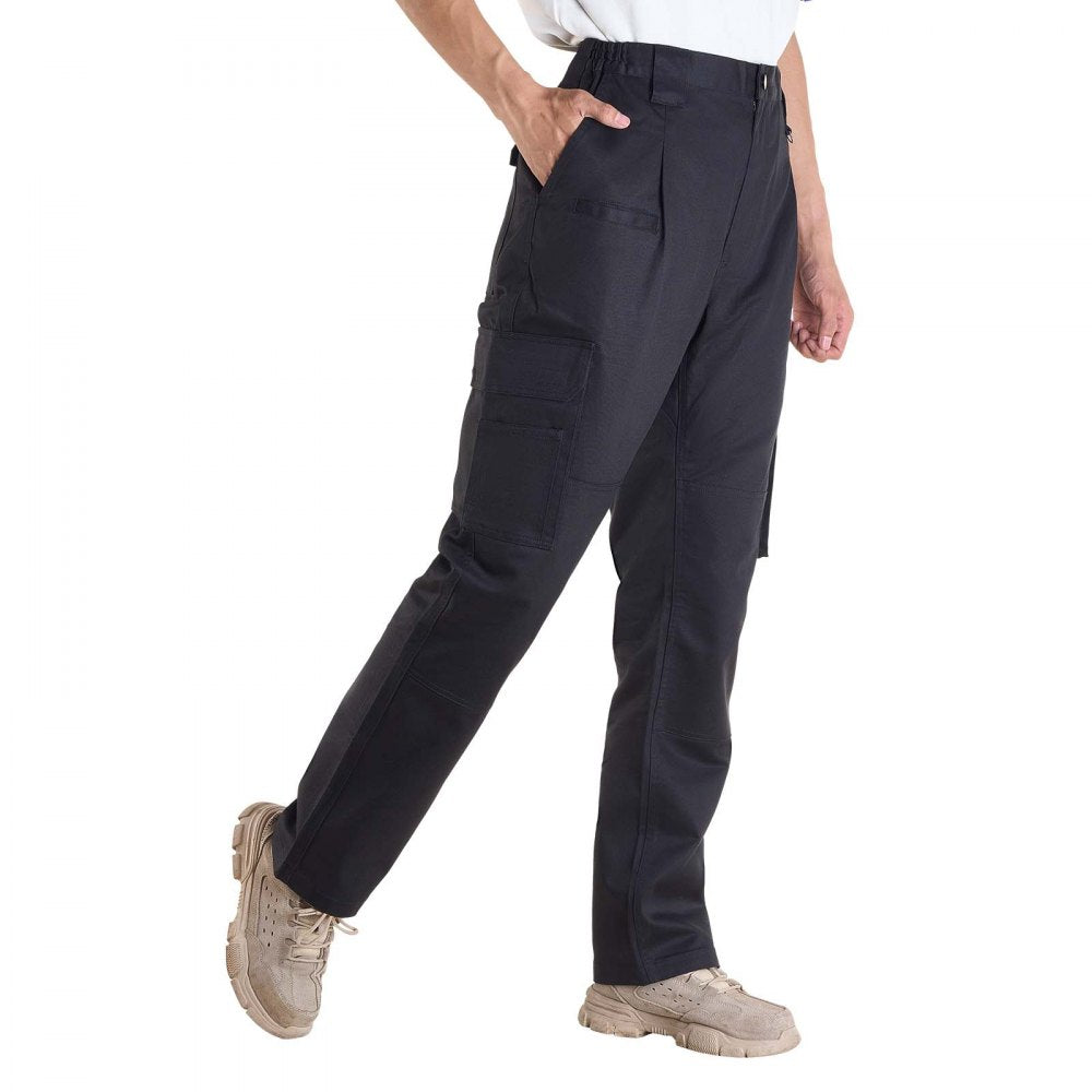 FR Pants for Men Flame-Resistant Cargo Pants Multi-Pockets XL Size Black