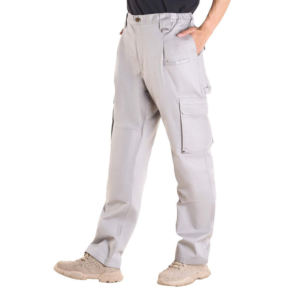 FR Pants for Men Flame-Resistant Cargo Pants Multi-Pockets XL Size Gray