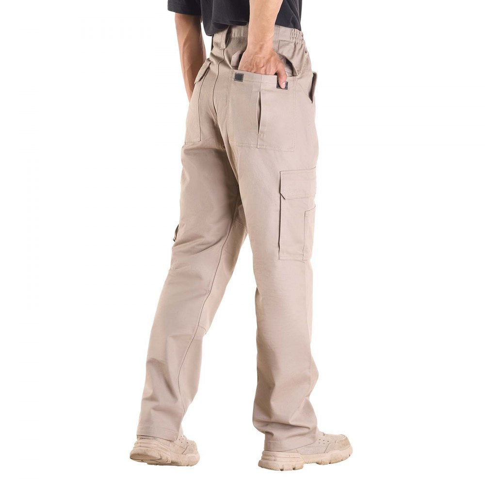 FR Pants for Men Flame-Resistant Cargo Pants Multi-Pockets M Size Khaki