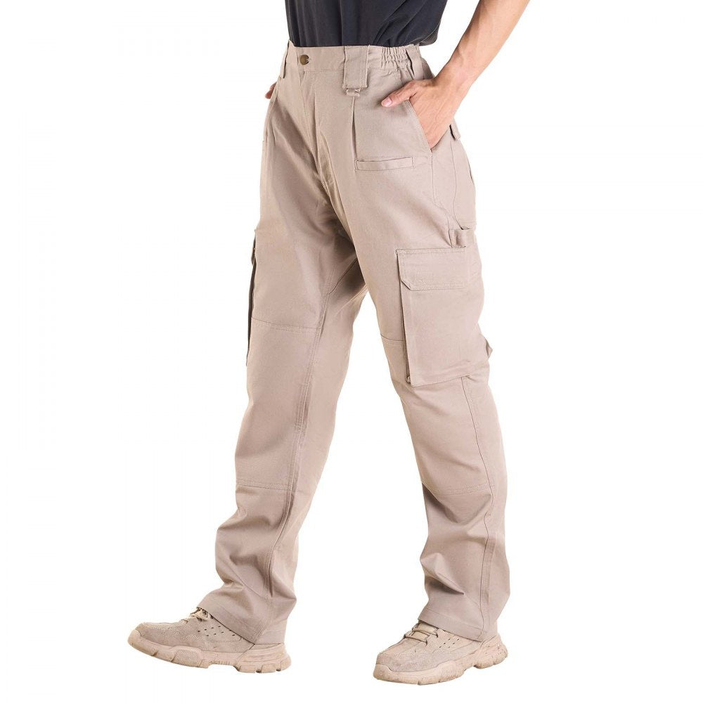 FR Pants for Men Flame-Resistant Cargo Pants Multi-Pockets M Size Khaki