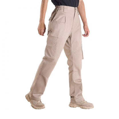 FR Pants for Men Flame-Resistant Cargo Pants Multi-Pockets M Size Khaki