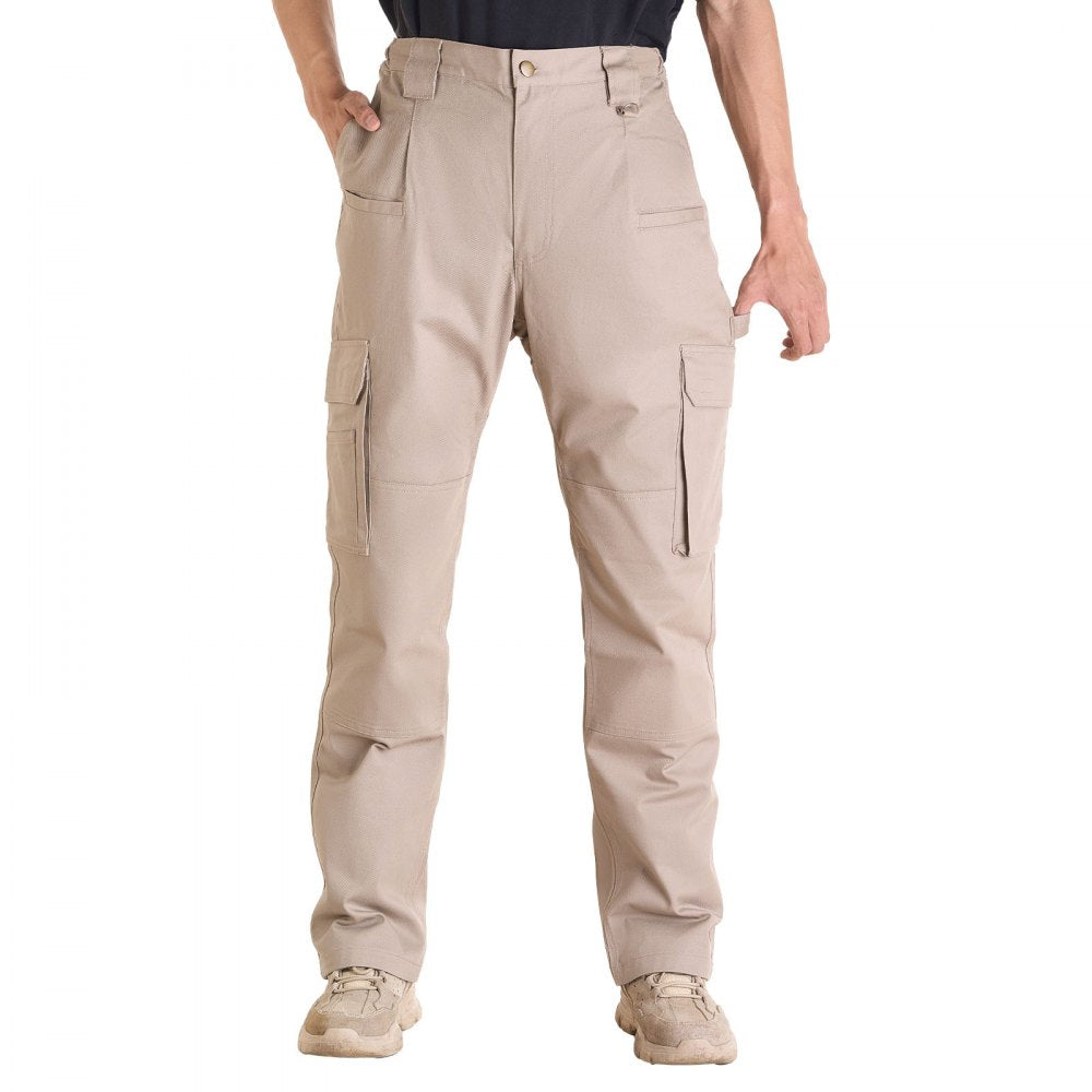 FR Pants for Men Flame-Resistant Cargo Pants Multi-Pockets XXL Size Khaki