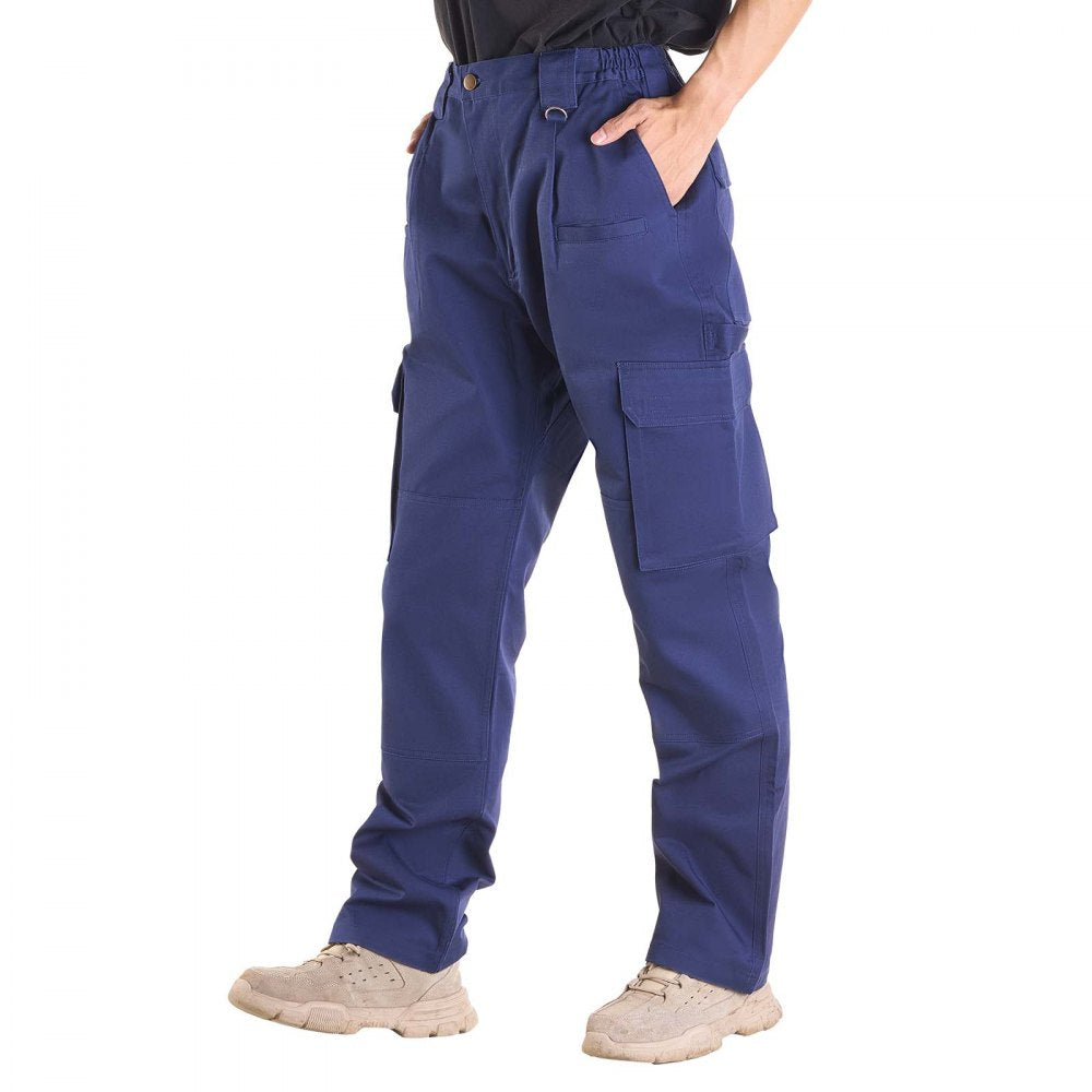 FR Pants for Men Flame-Resistant Cargo Pants Multi-Pockets M Dark Blue