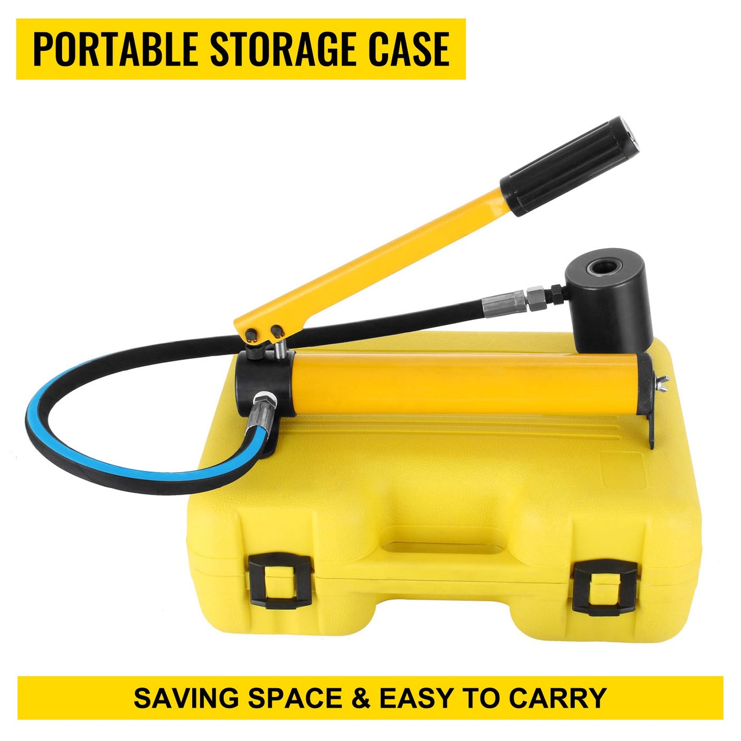 10 Ton 1/2\" to 2\" Hydraulic Knockout Punch Driver Tool Kit Electrical Conduit Hole Cutter Set KO Tool Kit with 6 Dies Hole Complete Tool (Knockout Punches)