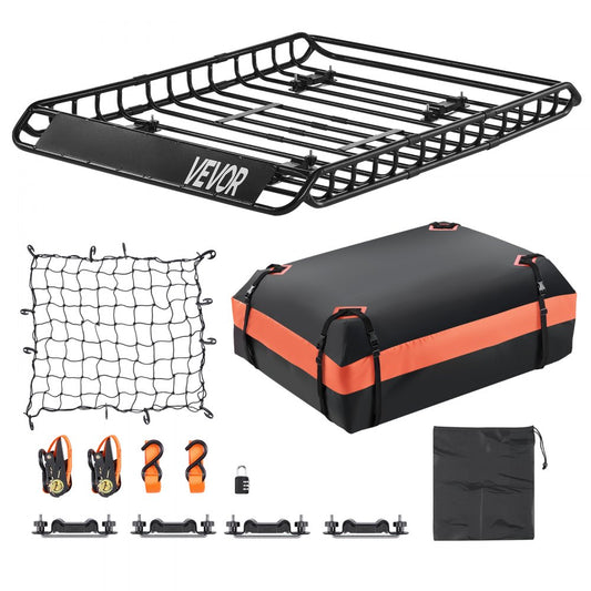 Roof Rack Cargo Carrier Basket 1300x910x105 mm Car Top Luggage Holder Bag