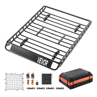 Roof Rack Cargo Carrier Basket 1300x910x105 mm Car Top Luggage Holder Bag