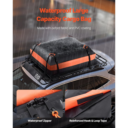 Roof Rack Cargo Carrier Basket 1625x990x105 mm Car Top Luggage Holder Bag