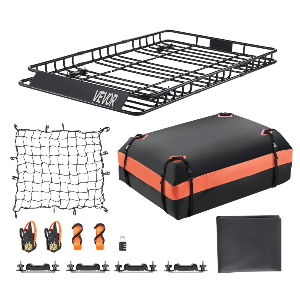 Roof Rack Cargo Carrier Basket 1625x990x105 mm Car Top Luggage Holder Bag