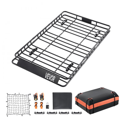 Roof Rack Cargo Carrier Basket 1625x990x105 mm Car Top Luggage Holder Bag