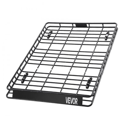 VEVOR Roof Rack Cargo Carrier Basket 1630x1270x105 mm Car Top Luggage Holder Net