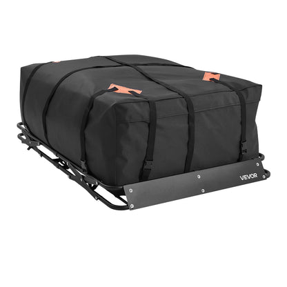 Roof Rack Cargo Basket, 1295 x 914 x 102 mm, Heavy Duty Roof Top Carrier Basket with Folding Design, 90.72 kg Capacity, All-Weather Easy-Install Car Top Luggage Holder, Universal for SUV Truck