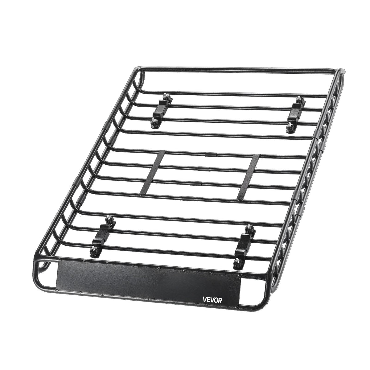 Roof Rack Basket, 1300 x 910 x 105 mm, Universal Rooftop Cargo Carrier with 44.1 x 34.3 x 10.2 in Cargo Bag, Net, Ratchet Straps, 90.7 kg Max Load Capacity Car Top Luggage Holder, for SUV Car
