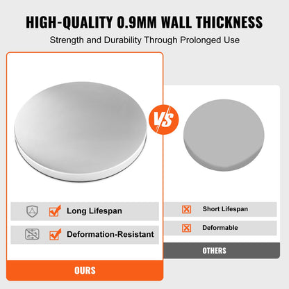 VEVOR Fire Pit Cover Lid, 20" Portable Firepit Spark Screen,Stainless Steel Steel