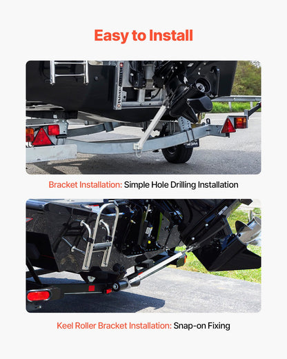 Transom Saver, 23-35 in, Adjustable Boat Transom Saver with Composite Head, Corrosion-Resistant Easy-to-Install Transom Savers for Less Than 100 HP Outboard Motor , Fit for Roller & Trailer