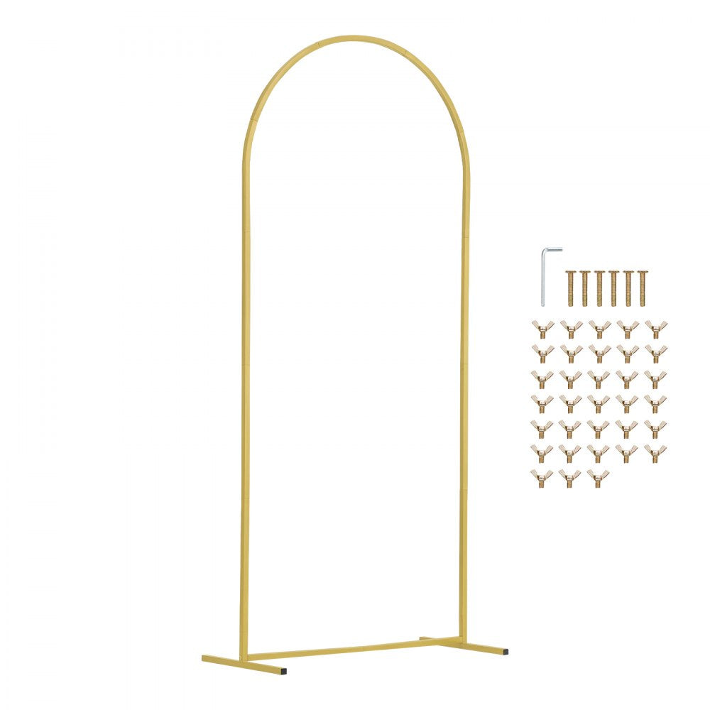 VEVOR Metal Arch Backdrop Stand Set of 3 Stand with Case Connection for Wedding