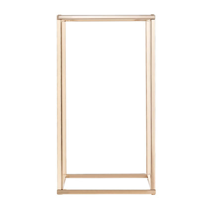 Wedding Flower Stand, 10PCS 40cm Column Flower Stand, Floral Stands with Acrylic Laminate, Rectangular Floral Display Rack for Wedding, Party, Birthday, Home, French Gold Centerpiece Stands
