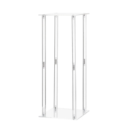 Wedding Flower Stand, 10PCS 50cm Column Flower Stand, Floral Stands with Acrylic Laminate, Cylindrical Cubic Floral Display Rack for Wedding, Party, Birthday, Home, Centerpiece Stands