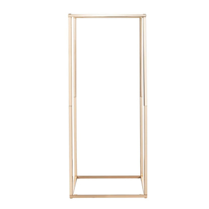 Wedding Flower Stand, 10PCS 60cm Column Flower Stand, Floral Stands with Hidden Screw, Rectangular Cubic Floral Display Rack for Wedding, Party, Birthday, Home, French Gold Centerpiece Stands