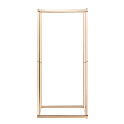 Wedding Flower Stand, 10PCS 60cm Column Flower Stand, Floral Stands with Acrylic Laminate, Rectangular Floral Display Rack for Wedding, Party, Birthday, Home, French Gold Centerpiece Stands