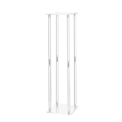 Wedding Flower Stand, 10PCS 80cm Column Flower Stand, Floral Stands with Acrylic Laminate, Cylindrical Cubic Floral Display Rack for Wedding, Party, Birthday, Home, Centerpiece Stands