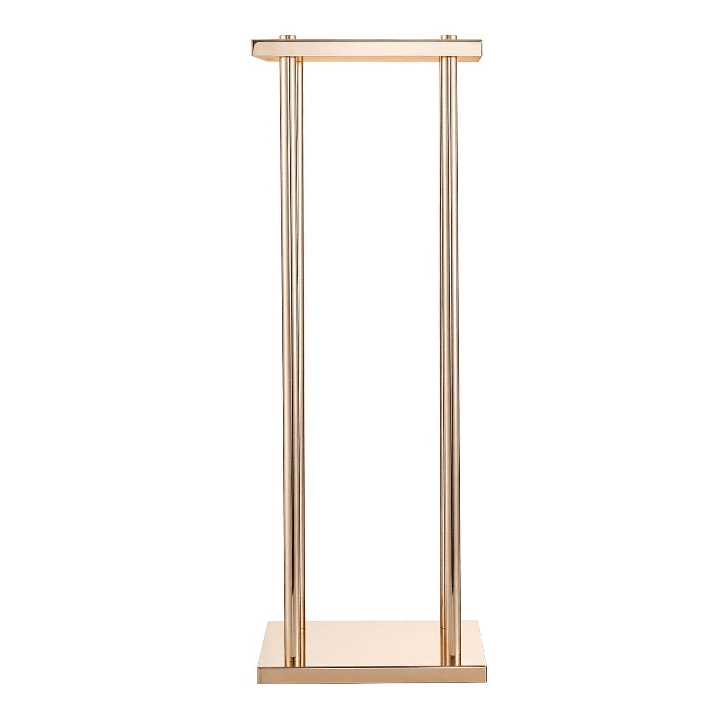 Wedding Flower Stand, 10PCS 80cm Column Flower Stand, Floral Stands with Metal Laminate, Cylindrical Cubic Floral Display Rack for Wedding, Party, Birthday, Home, French Gold Centerpiece Stands