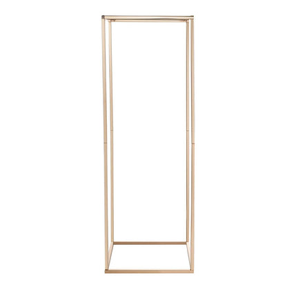 Wedding Flower Stand, 10PCS 80cm Column Flower Stand, Floral Stands with Hidden Screw, Rectangular Cubic Floral Display Rack for Wedding, Party, Birthday, Home, French Gold Centerpiece Stands