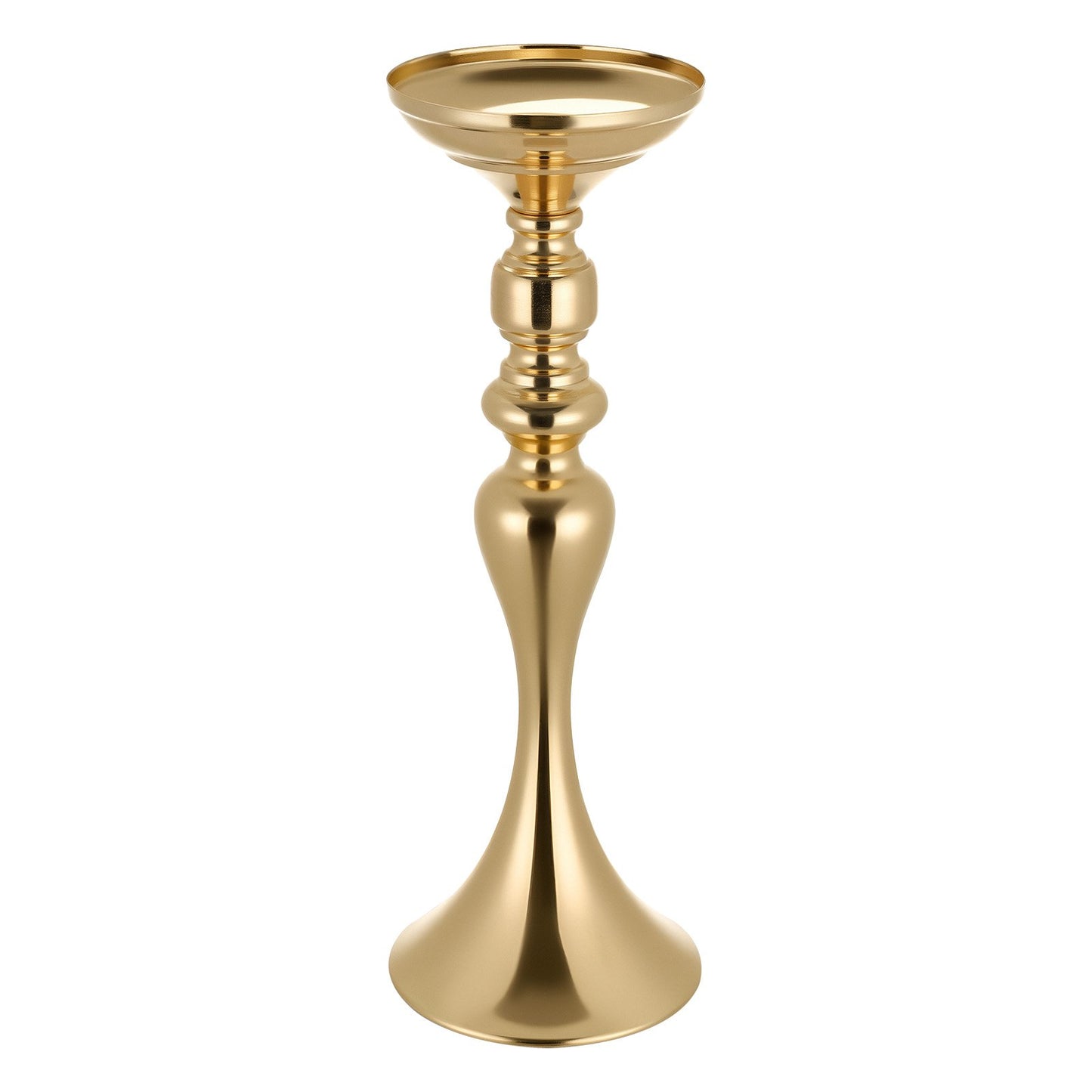 16 PCS Wedding Flower Vase, 38 cm Tall Flower Table Centerpieces, Crystal Banquet Vases Easy Installation, Electroplated Versatile Arrangement Stand for Party Events Home Decor Reception, Gold