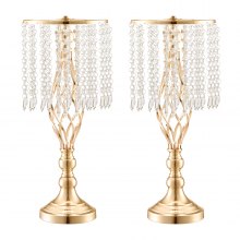 12-Piece 0.49m Crystal Flower Stand Vases for Weddings and Events Decor