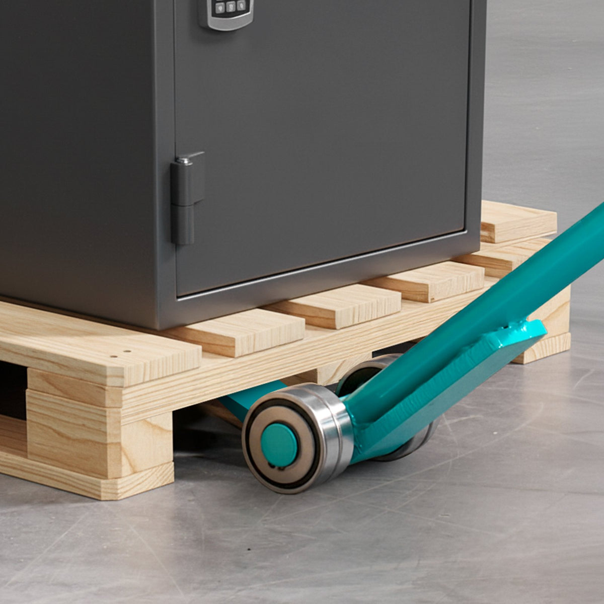 Prylever Bar, 4 T Weight Capacity, 1.4 m Carbon Steel Handle Lever Dolly, Pry Lever Bar with Wheels for Large Pallets, Heavy Items, Concrete Blocks, Heavy Duty Equipment Handling