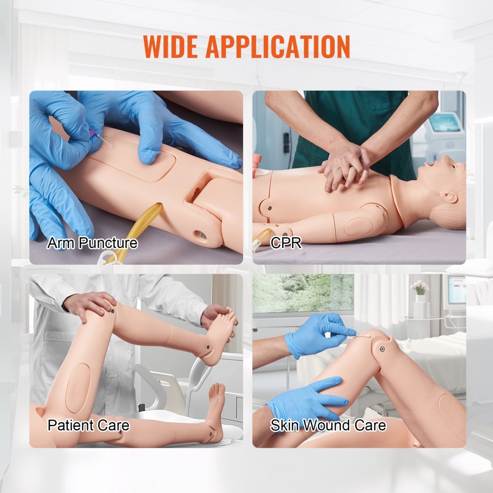 VEVOR Male/Female Manikin Model Anatomical Nursing Training Patient Care Teach