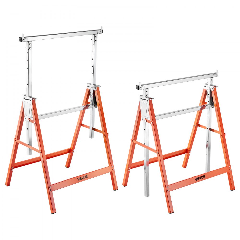 Saw Horses 2 Pack Work Bench Heavy Duty 199.6 kg Load Adjustable Height