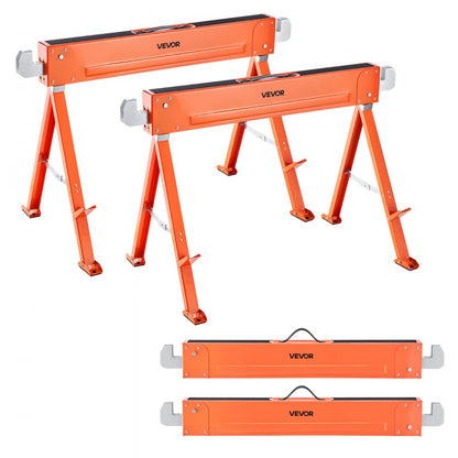 Saw Horses 2 Pack Work Bench Heavy Duty 600.1 kg Capacity for Woodworking