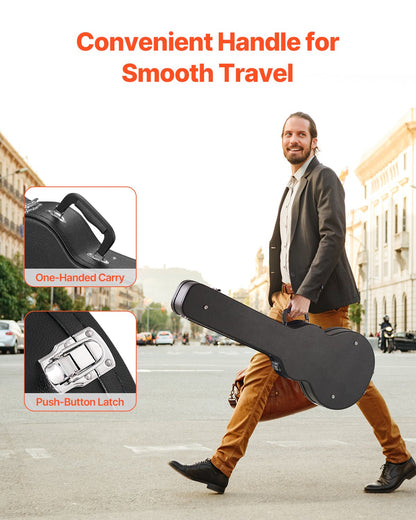 VEVOR Electric Guitar Hard Case 1050 mm With Lock And Keys for LES Paul Guitars